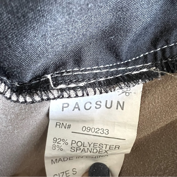 PacSun Men’s Small Skinny Drawsing Jogger Pants Khaki - Picture 7 of 9